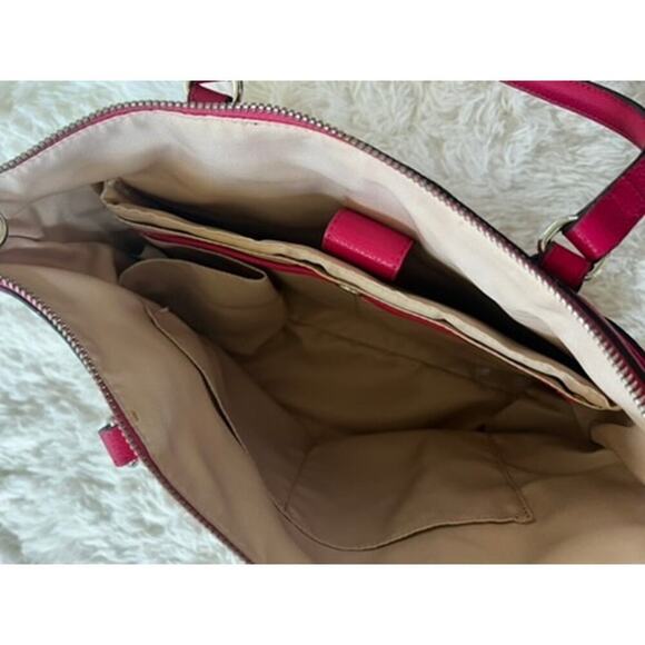 EUC Dana Buchman magenta purse with 2 handles beautiful classy feminine bag - Picture 8 of 9